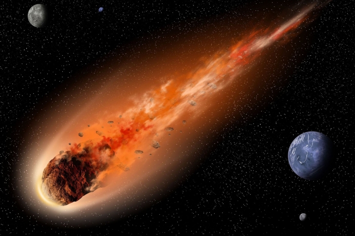 К земле летит крупный астероид