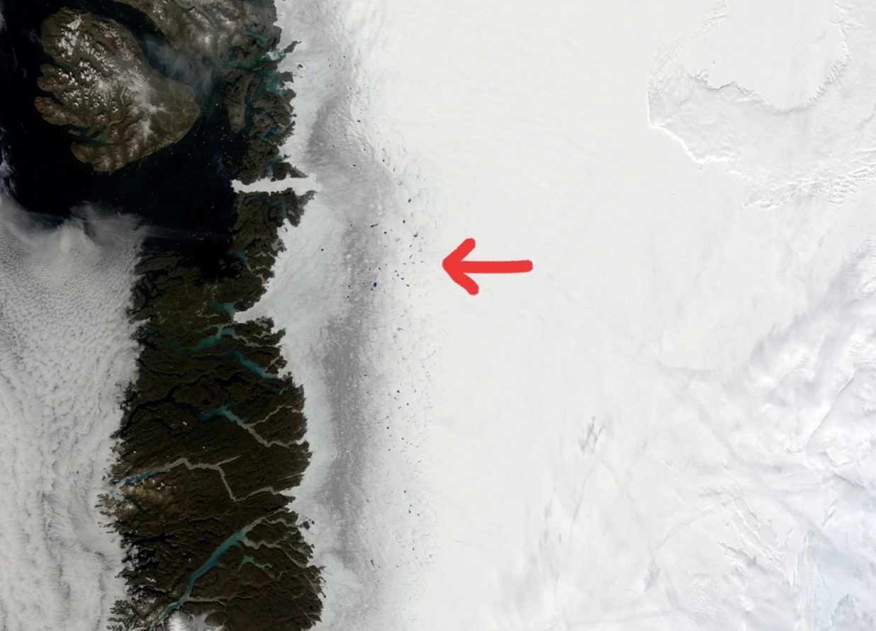 Глобальная угроза человечеству: «темная» зона в Гренландии! 