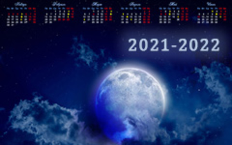 Лунный календарь на январь 2022 года